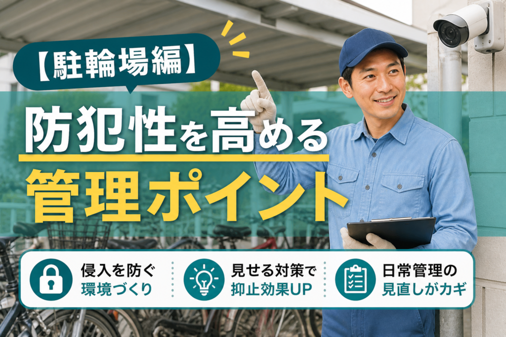 【駐輪場編】防犯性を高める管理ポイント