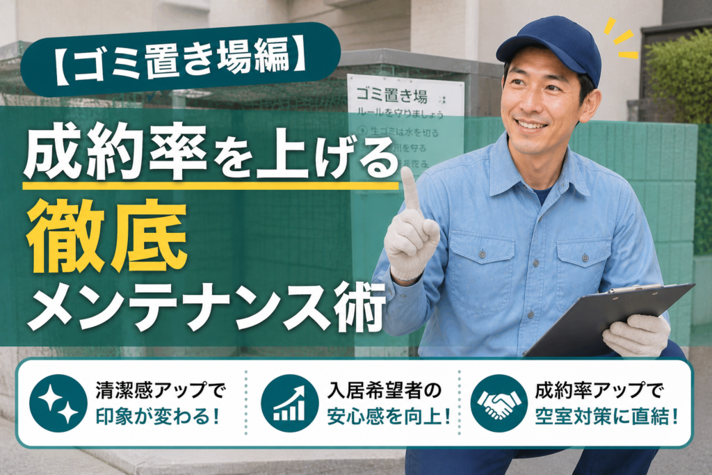 【ゴミ置き場編】成約率を上げる徹底メンテナンス術
